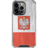 Poland Flag Distressed iPhone 16 Pro Clear Case
